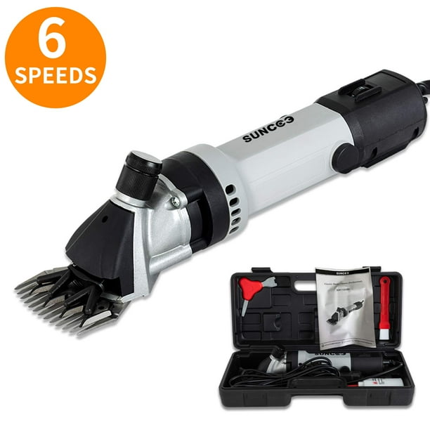 Adjustable 6 Speed Sheep Goat Shears Clippers Electric Shave Grooming Farm US